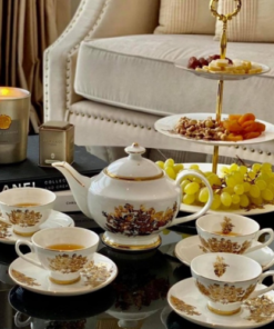 Bộ trà sứ hoa cúc vàng Imperial London nội địa Đức