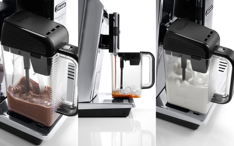 Máy pha cà phê tự động De'Longhi PrimaDonna Elite Experience ECAM 656.85.MS màu bạc