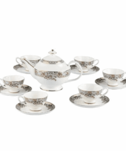 Bộ trà sứ xanh ngọc dây vàng Imperial London