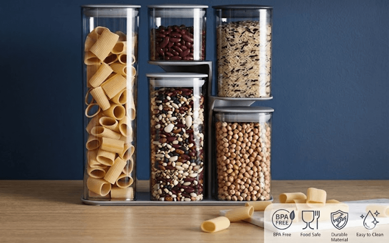 Set 5 hộp đựng thực phẩm khô Joseph Podium Set 5 hộp đựng thực phẩm khô Joseph Podium