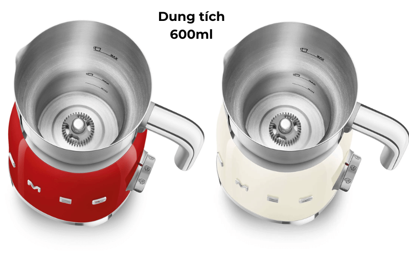 Máy đánh bọt sữa SMEG MFF11 dung tích