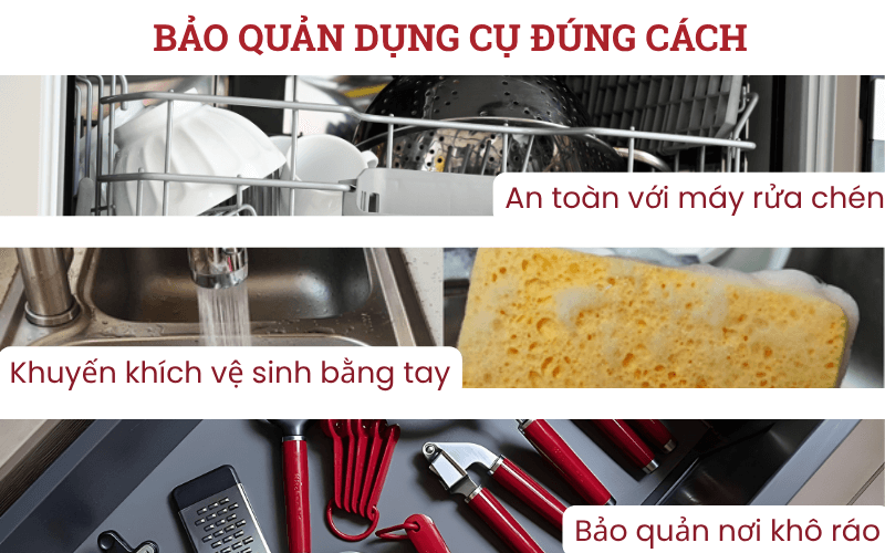 bảo quản dụng cụ ép tỏi KitchenAid Coreline KAG132