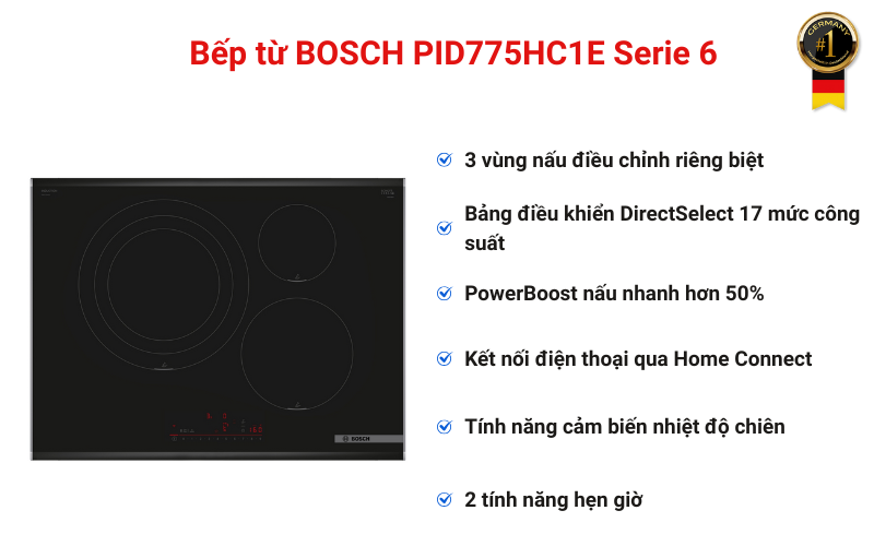 Bếp từ BOSCH PID775HC1E Serie 6
