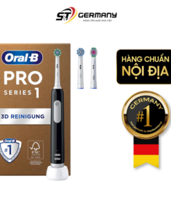 Bàn chải điện ORAL-B Pro Series 1 Plus màu đen (kèm 2 đầu bàn chải thay thế) model 2023