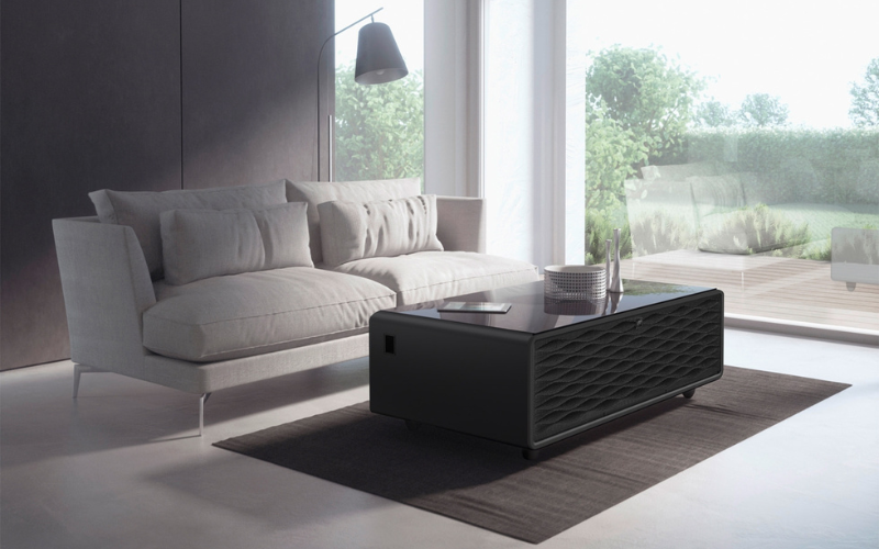 Bàn trà tích hợp CASO Sound & cool màu đen model 2023