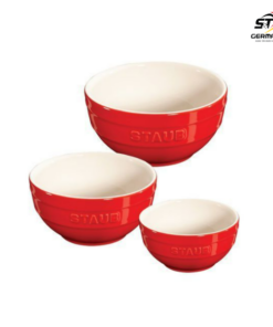 Bát staub 14cm màu đỏ cherry