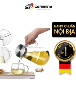 Bình đựng nước thủy tinh Sodasweet Germany 2,2L có tay cầm