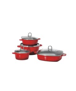 Bộ nồi 4 món KHG Verona màu đỏ
