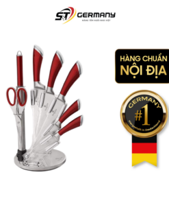 Bộ dao BerlingerHaus 8 món cán màu đỏ