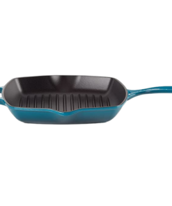 Chảo gang nướng Le Creuset hình vuông 26cm màu xanh ngọc
