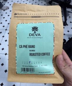 Gói hạt cà phê rang mộc DEVA 250g