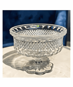 Chân bồng pha lê Bohemia Alexandria đường kính 25,5cm cao 19cm