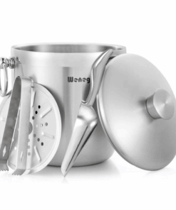 Xô đá ủ lạnh rượu Wenegg 3L màu bạc