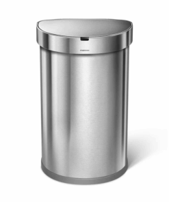 Thùng rác Simplehuman cảm ứng kháng khuẩn 45l inox và set nước hoa, túi rác