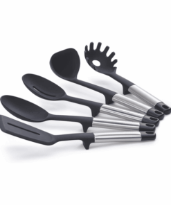 Bộ 5 dụng cụ nấu ăn silicone đế xoay 360° Joseph Joseph Elevate (Steel) 10567