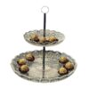 Khay đựng bánh kẹo 2 tầng Bohemia M57 31 + 19 cm