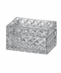 Gạt tàn kèm hộp đựng Cigar pha lê Bohemia Crystal 2 ngăn 12cm