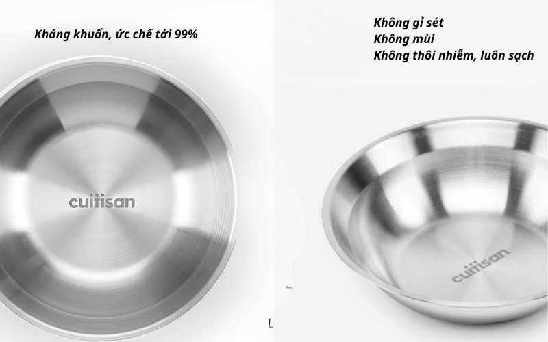 Bộ 3 Dĩa Sâu Tròn Inox Cao Cấp Cuitisan EC11-043S3