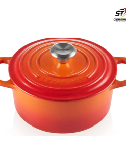 Nồi gang tròn Le Creuset 18cm màu cam nội địa Đức