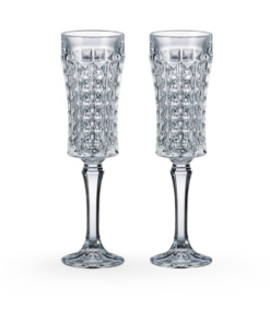Bộ 6 ly pha lê Bohemia champagne kim cương 120ml
