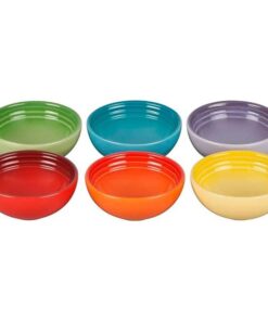 Set 6 bát chấm cầu vồng LeCreuset
