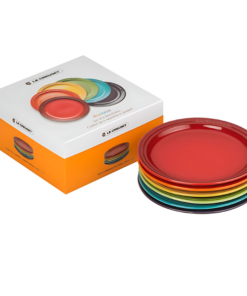 Set 6 đĩa Lecreuset cầu vồng 22 cm