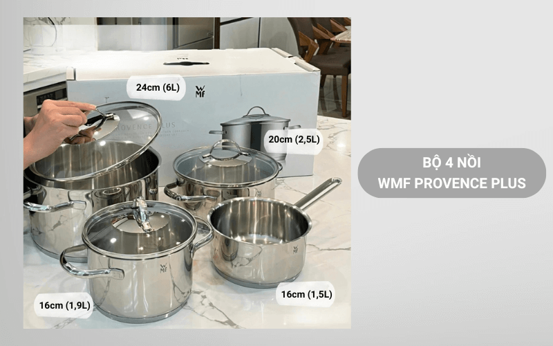 Bộ nồi WMF Provence Plus 4 món