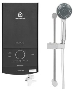 Máy nước nóng trực tiếp Ariston 4500W AURES TOP 4.5P Bơm trợ lực, kèm theo vòi sen