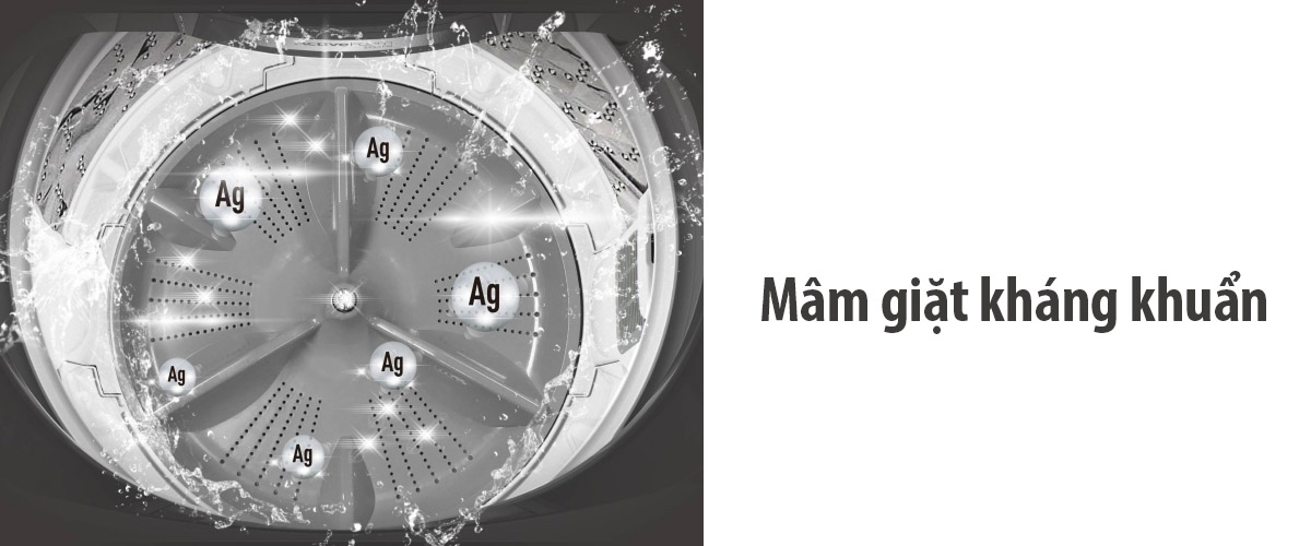 Mâm giặt 6 cánh, kháng khuẩn