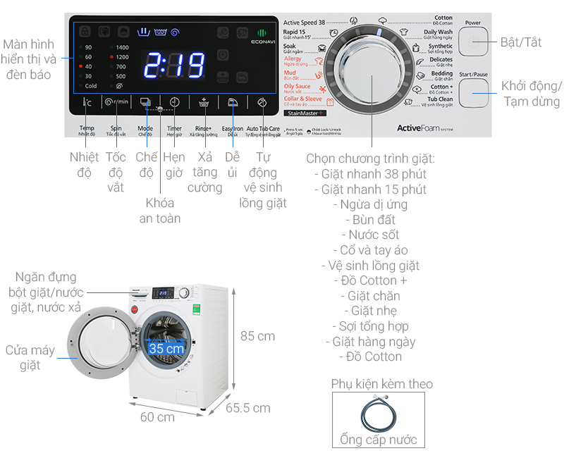 panasonic-na-v90fg1wvt Máy giặt Panasonic Inverter 9 Kg NA-V90FG1WVT
