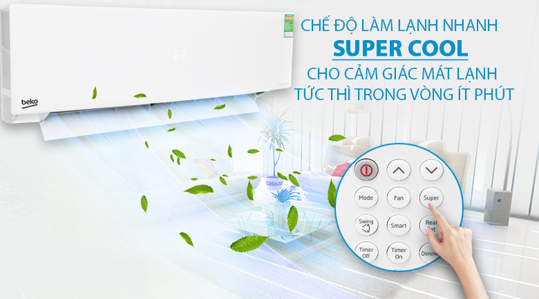 Máy lạnh có chế độ làm lạnh nhanh Máy lạnh