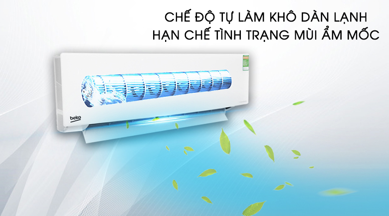 RSVC10AV-I tự làm sạch dàn lạnh Điều hòa Beko