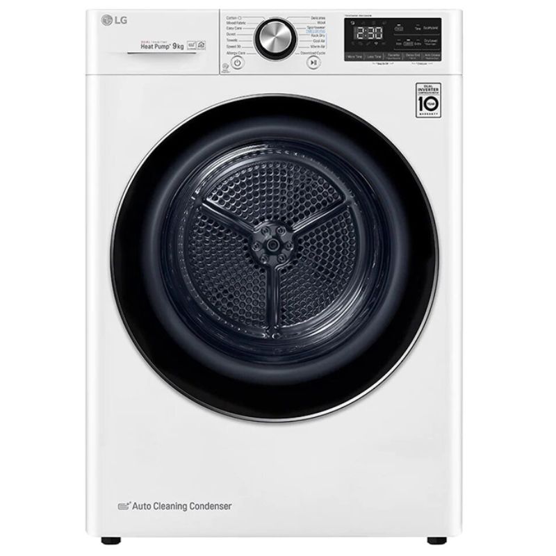 Máy Sấy Bơm Nhiệt Lồng Ngang LG Inverter 9 Kg DVHP09W Máy Sấy Bơm Nhiệt Lồng Ngang LG Inverter 9 Kg DVHP09W