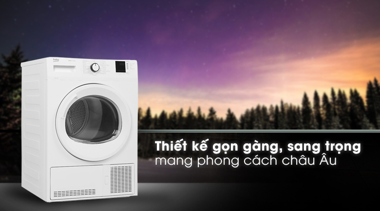 Thiết kế gọng gàng - Máy sấy Beko 8kg DU8133GA0W Thiết kế gọng gàng - Máy sấy Beko 8kg DU8133GA0W