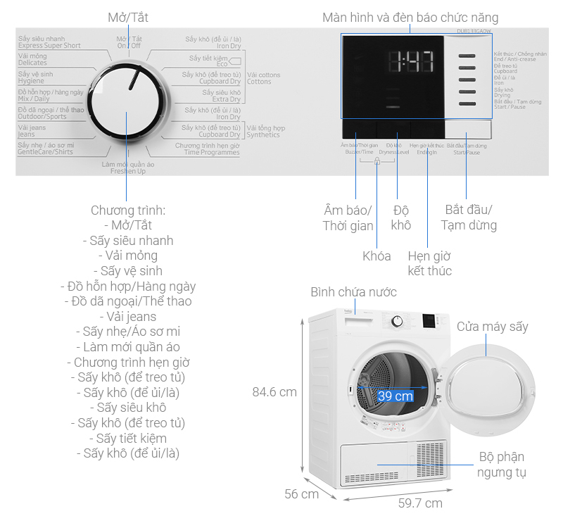 may-say-beko-du8133ga0w-hinh-note Máy sấy ngưng tụ Beko 8 kg DU8133GA0W