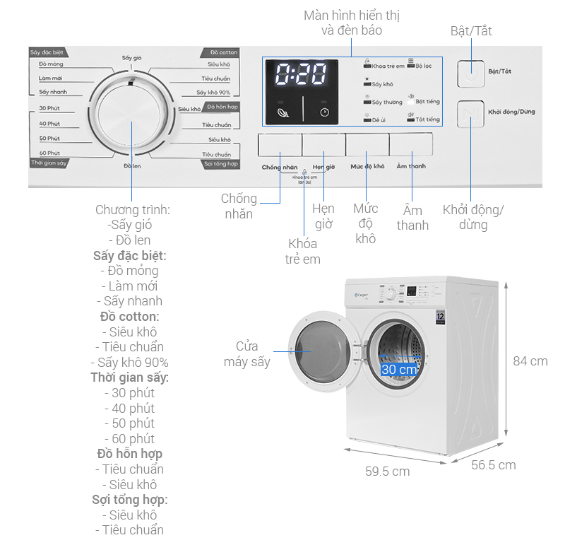 may-say-casper-td-72vwd-hinh-note-1 Máy sấy thông hơi Casper 7.2 kg TD-72VWD