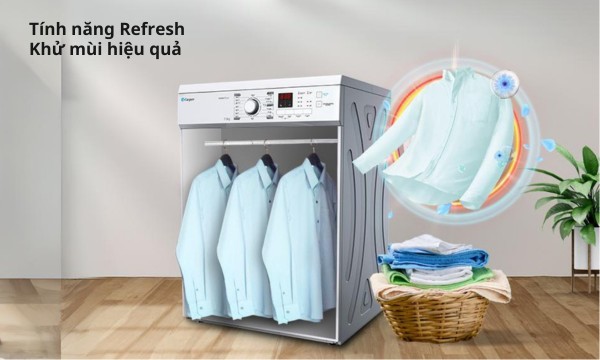 may-say-quan-ao-casper-td-72vwd-4_1 Máy sấy quần áo Casper 7.2 kg TD-72VWD Chế độ Refresh loại bỏ mùi
