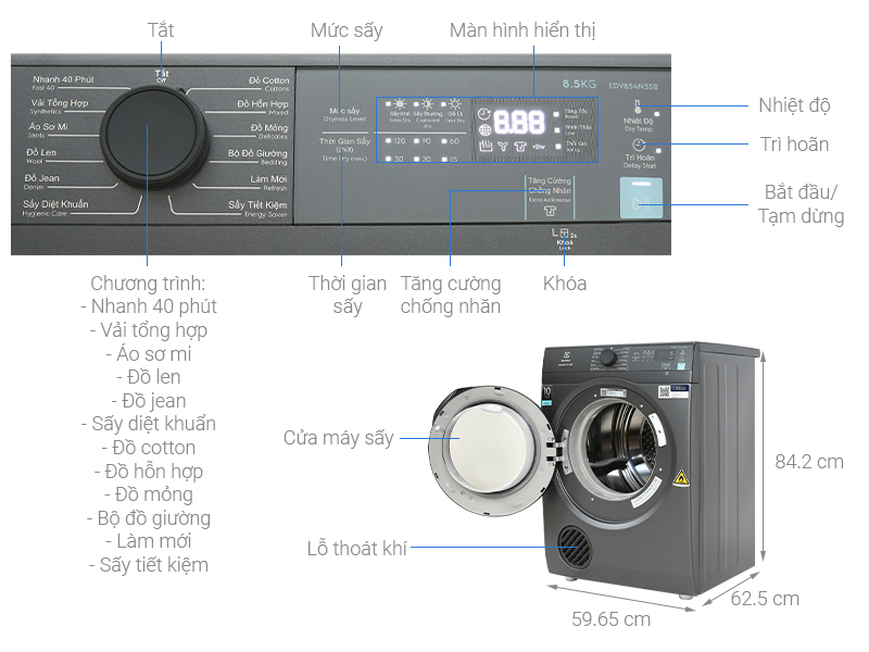 may-say-thong-hoi-electrolux-85-kg-edv854n3sb-hinh-note Máy sấy thông hơi Electrolux UltimateCare 8.5 kg EDV854N3SB