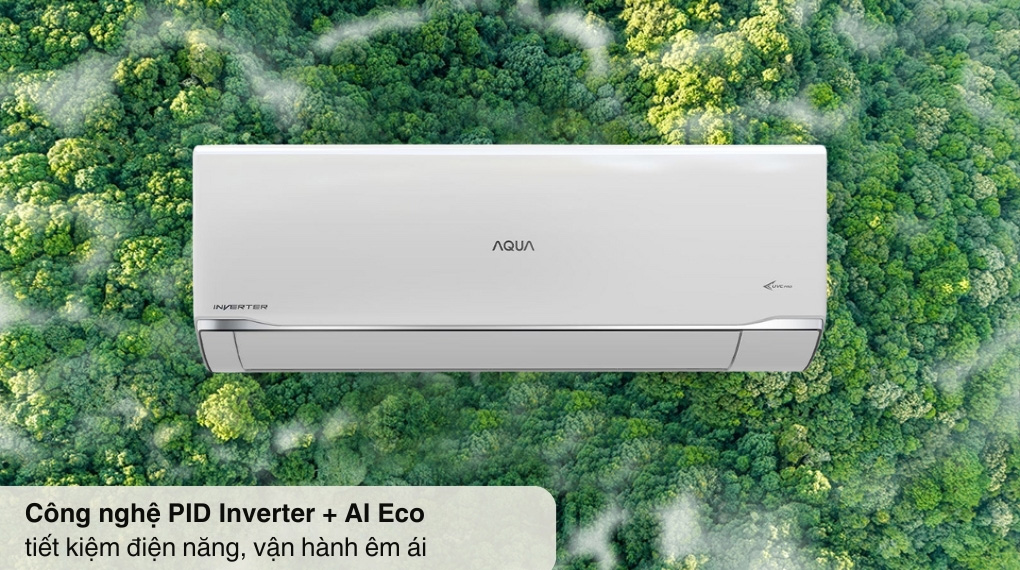 PID Inverter & Chế độ Eco – Vận hành ổn định, tiết kiệm điện đến 63% Máy lạnh Aqua AQA-RV24TA