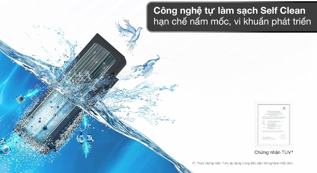 Tính năng tự làm sạch Self Clean – Không khí luôn trong lành Aqua Inverter 2.5HP AQA-RV24TA