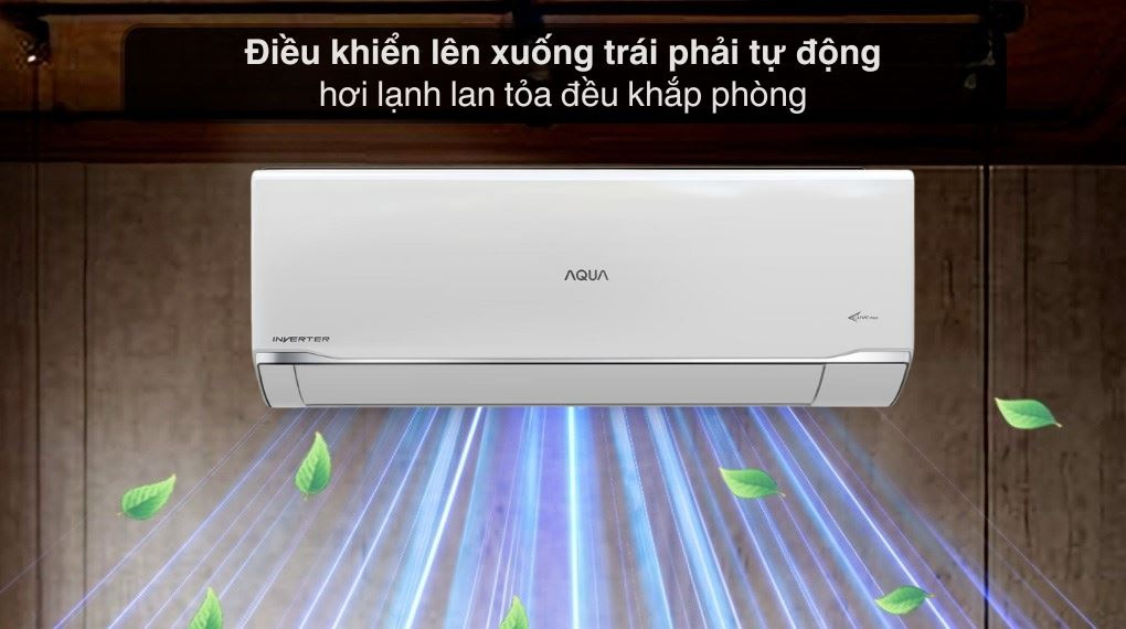 Triple Airflow – Luồng gió 3 chiều mạnh mẽ và êm dịu Máy lạnh Aqua 2.5HP AQA-RV24TA