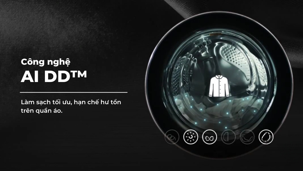 thap-giat-say-lg-14-10-kg-wt1410nheg-77963-2 Công nghệ AI DD™ tối ưu hóa chu trình giặt