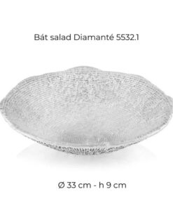 Đĩa sâu lòng Diamante trắng 33cm IVV 5532.1
