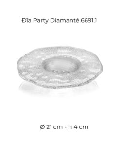 Đĩa tròn IVV Diamante 21cm 6691.1