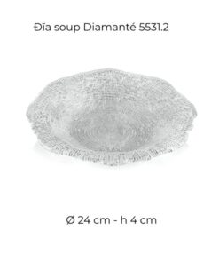Đĩa tròn IVV Diamante 24cm