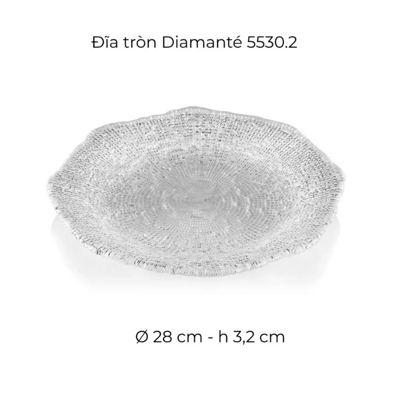 dia-tron-ivv-diamante-28-5530.2 Đĩa tròn IVV Diamante 28cm 5530.2
