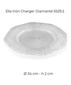 Đĩa tròn IVV Diamante 34cm 5529.2