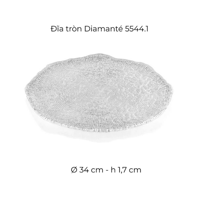 dia-tron-ivv-diamante-34-5544.1 Đĩa tròn IVV Diamante 34cm 5544.1