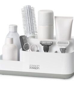 Khay đựng bàn chải mỹ phẩm nhà tắm Joseph Joseph 70513 EasyStore màu trắng xám