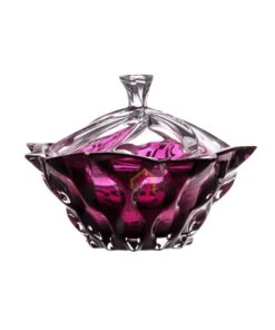 Thố pha lê Bohemia Samba 21cm tím